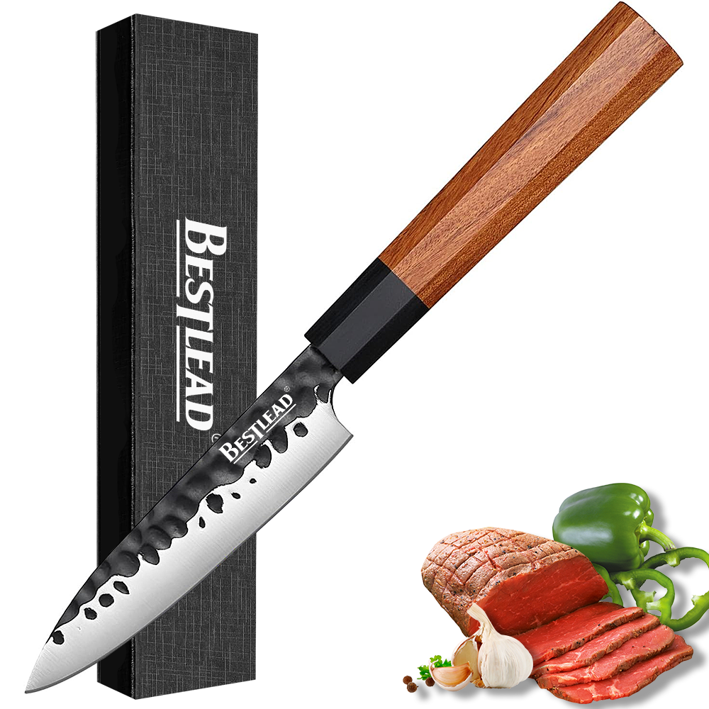 BJB-31 4.5-inch Japanese Kitchen Knife, Forged in Japan from 440C Stainless Steel