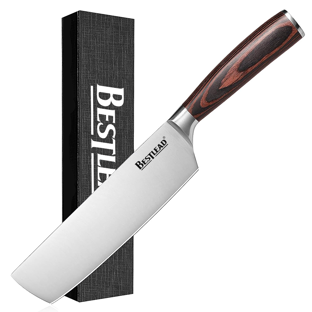 YTB-29 Nakiri Knife Chef’s Knife Vegetable & Fruit Knife Ergonomic Pakkawood Handle