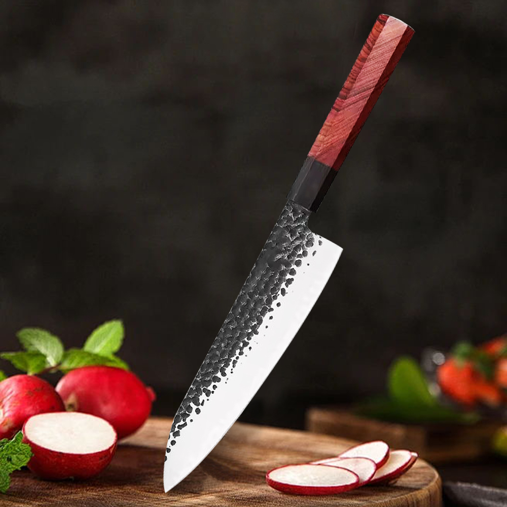 BJB-5-CSD  Hand Forged High Carbon Steel 5cr15 Kitchen Knife Chef's Knife with Octagonal Handle - Chef's knife - 1