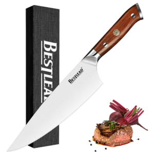 HB-42 Professional Chef's Knife, Blade Made of German 1.4116 Steel, Ultra Sharp Professional Chef's Knife and Full Cut G10 Handle