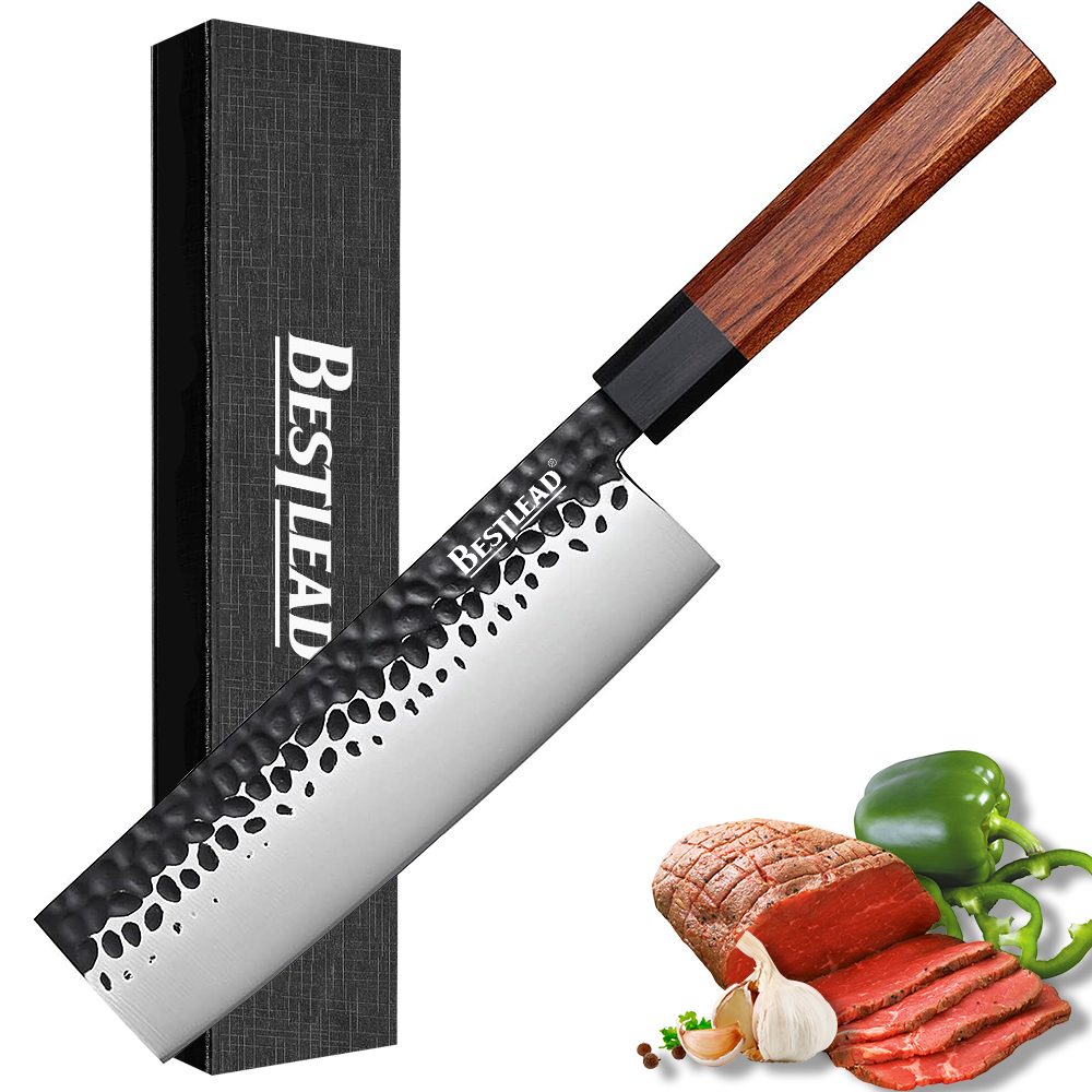 BJB-34 Hot-selling 7 inch Knives Stainless Steel Japanese Style Professional Octagonal Handle With Free LOGO