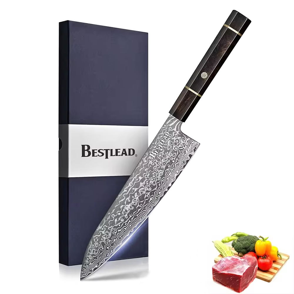 BJB-42 Chef’s Knife Japanese Knife Professional Cooking Knife Full Mahogany Handle Exquisite Gift Set